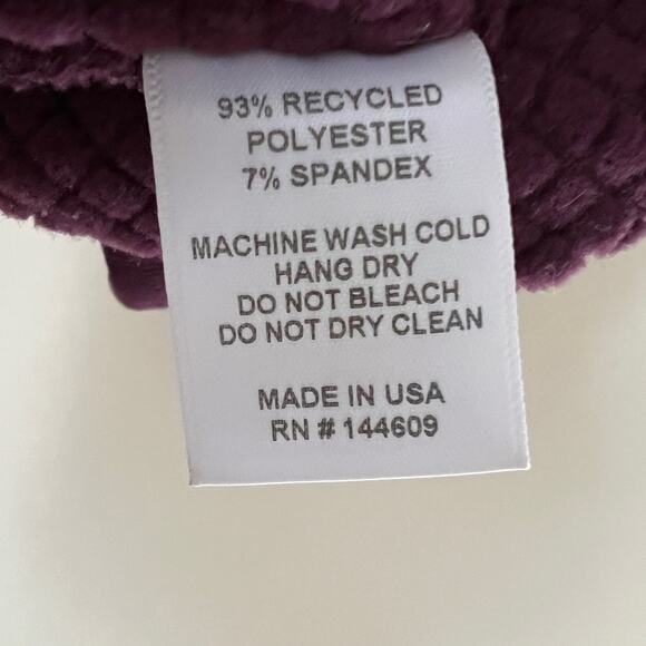 Fayettechill Outerwear LO Fleece Polartec Vest in Plum Size S - Picture 9 of 16